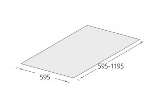 PVC-kanaal-plafondplaat 60x120cm